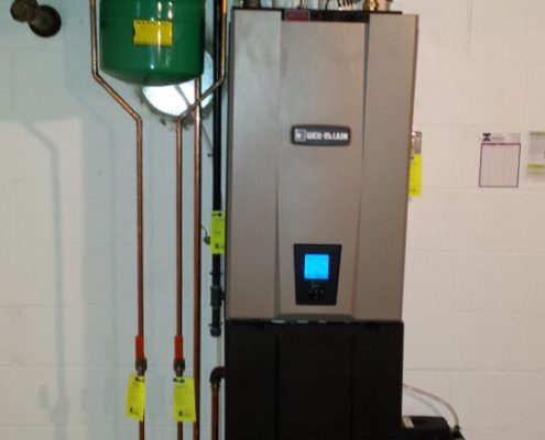 gas and hot water boiler