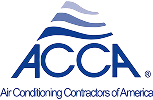 Official ACCA member logo for the Air Conditioning Contractors of America professional group.